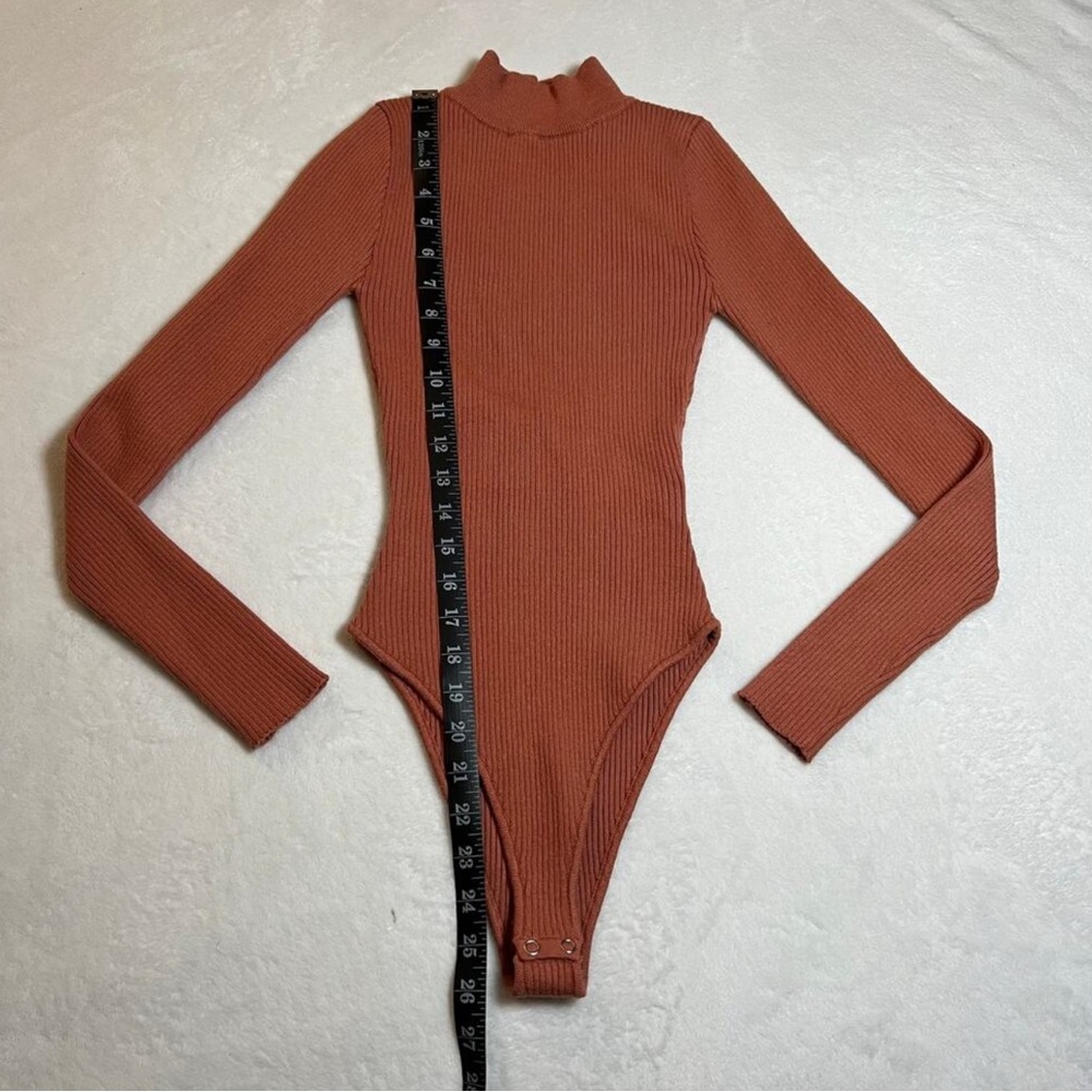 Turtleneck Backless Sweater Bodysuit